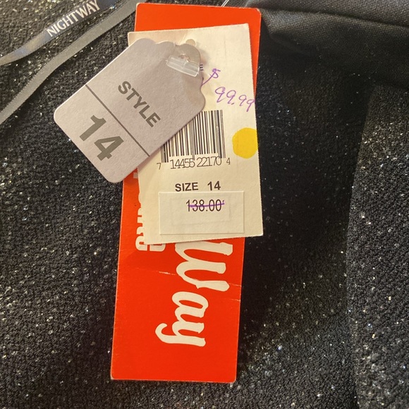 Night Way Women's One-Shoulder Dress Long - Picture 6 of 9